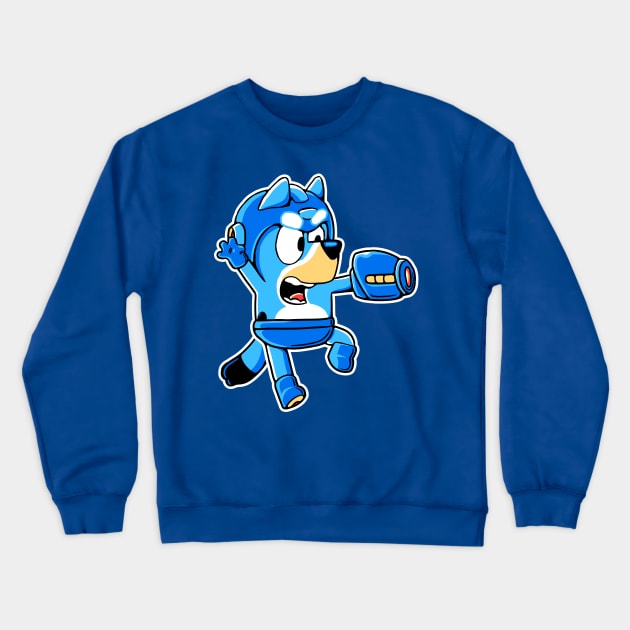 Bluey Bomber Crewneck Sweatshirt by tripart